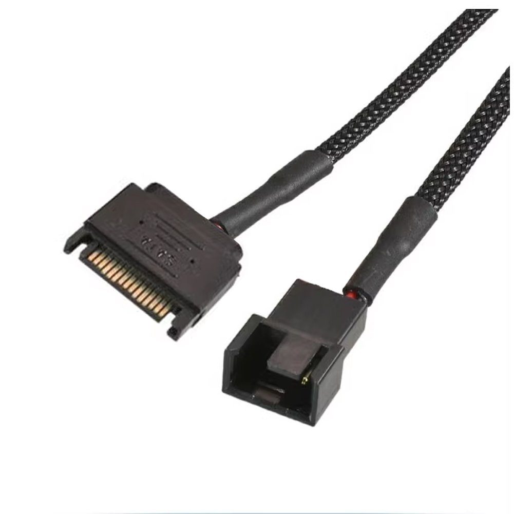 I37 SATA Stecker auf 3p /4-Pin Adapterkabel für 12V Computer PC Lüfter Computer-Kabel