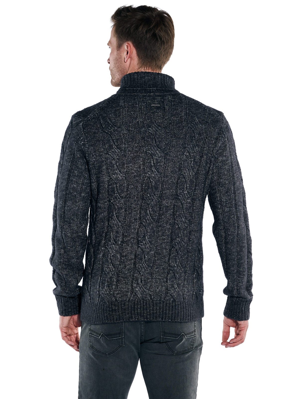 Engbers Rollkragenpullover engbers Herren Troyer-Pullover, Saphirblau günstig online kaufen