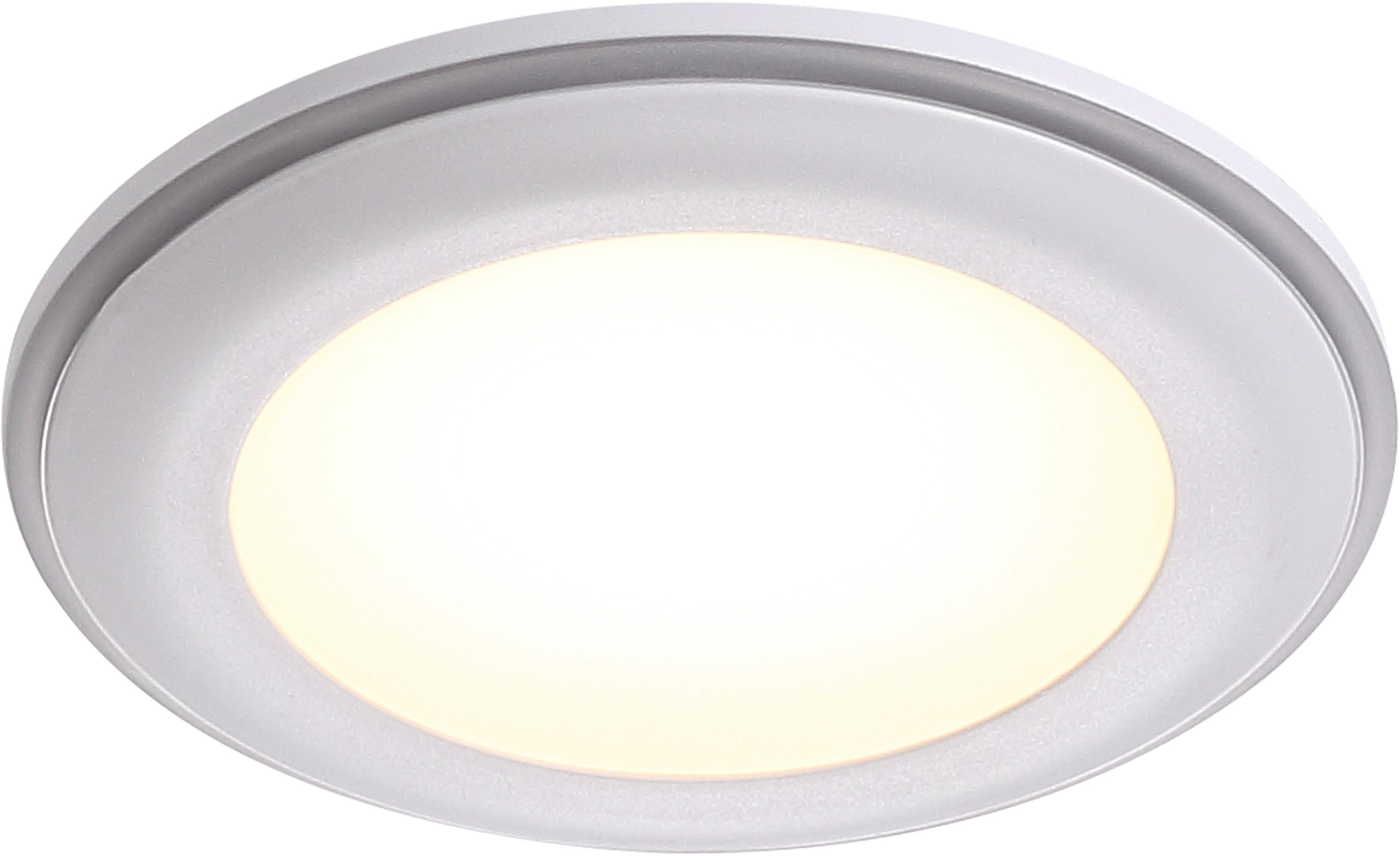 Nordlux LED Einbaustrahler Elkton, LED integriertem Einbauleuchte Dimmer mit integriert, Warmweiß, fest