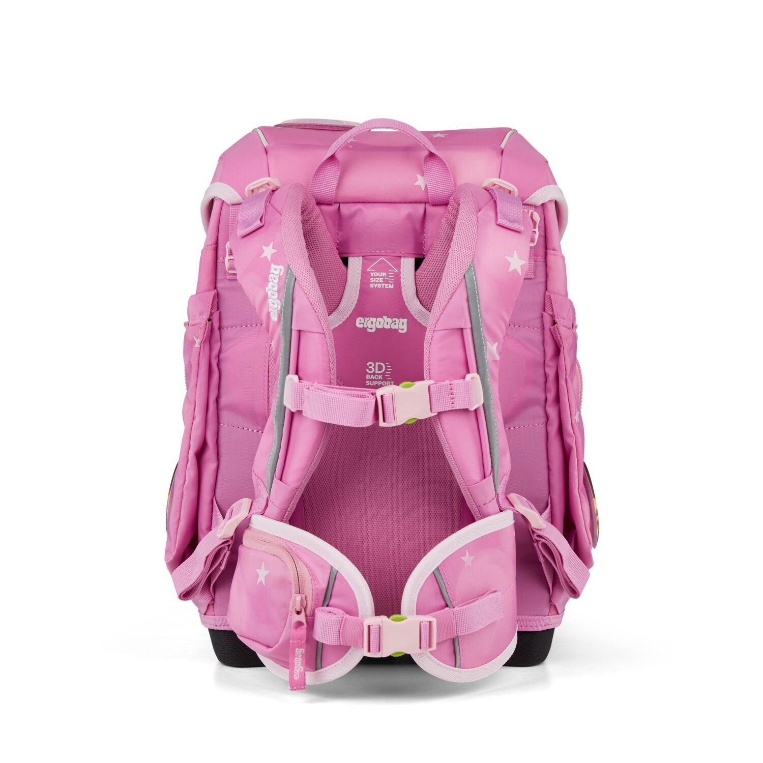 ergobag Schulranzen Schulranzen-Set CUBO WolkenzauBär 5-teilig, 25/26 (5-teilig), ergonomisch, höhenverstellbar, Your-Size-System, ab 1. Klasse – Bild 4 von 5