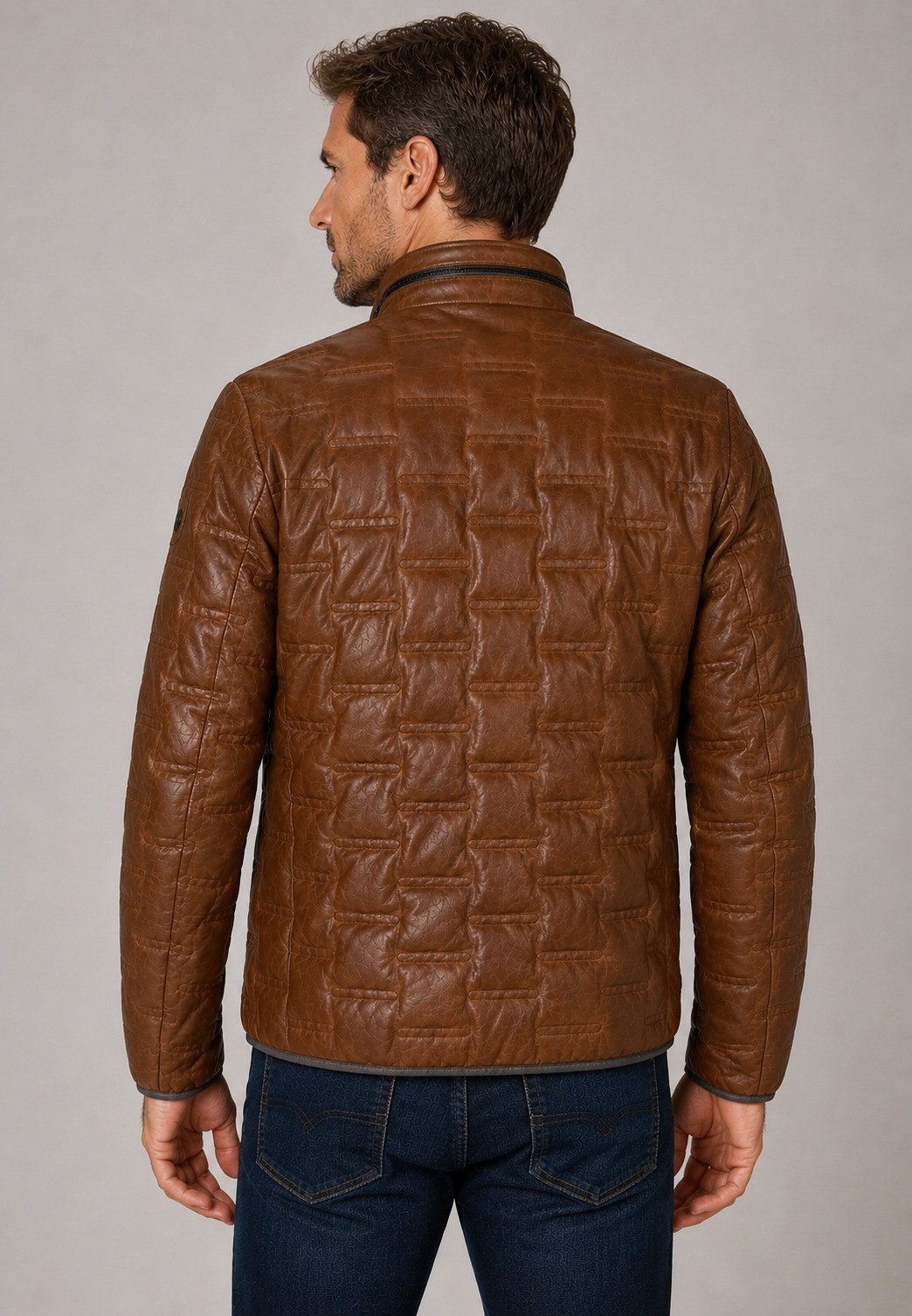 MILESTONE Lederjacke MSAversa Butterweiches Lammnappa mit Steppoptik & Sorona® Wattierung – Bild 2 von 5