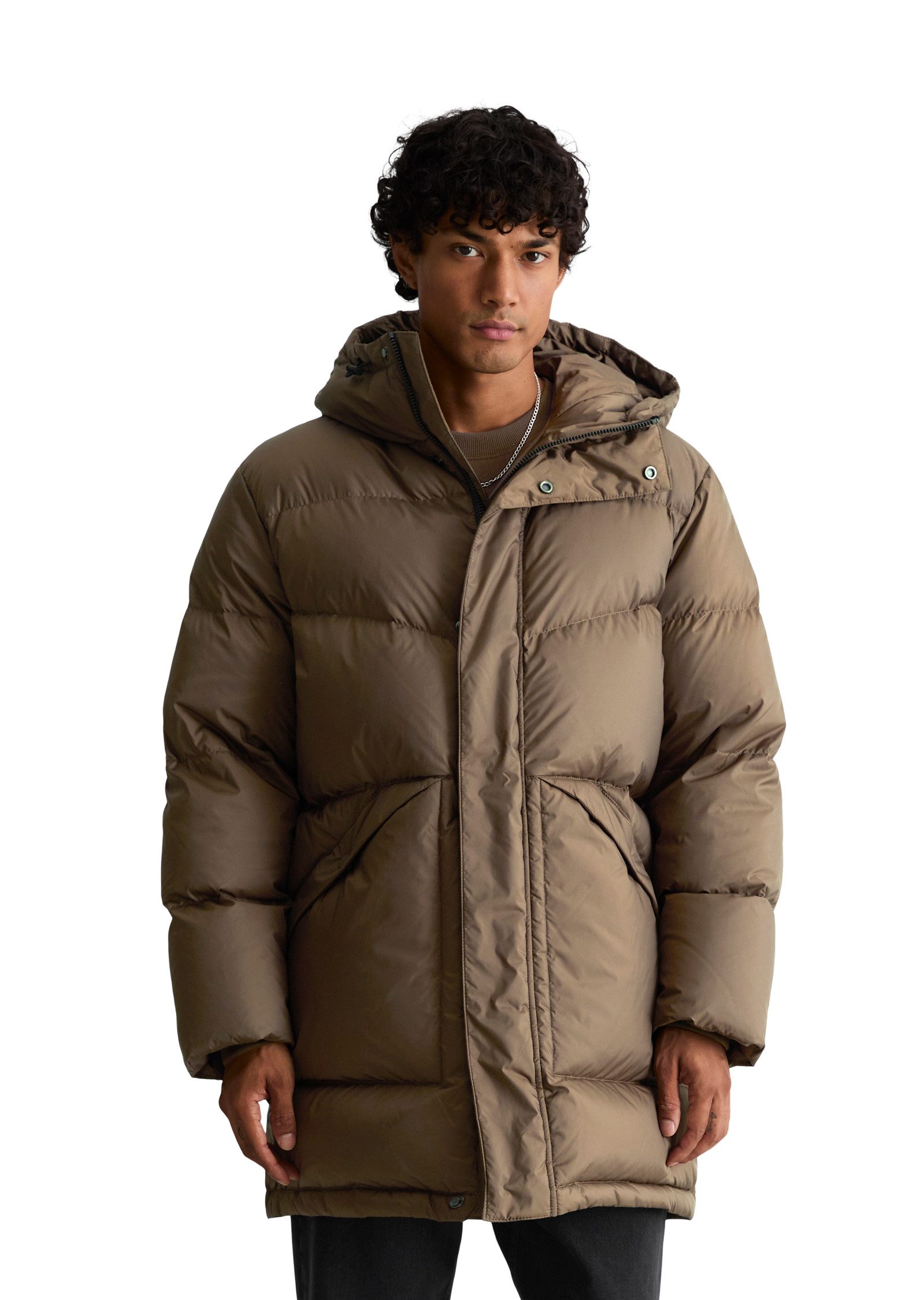 Marc O'Polo DENIM Daunenmantel mit Windstopperbündchen