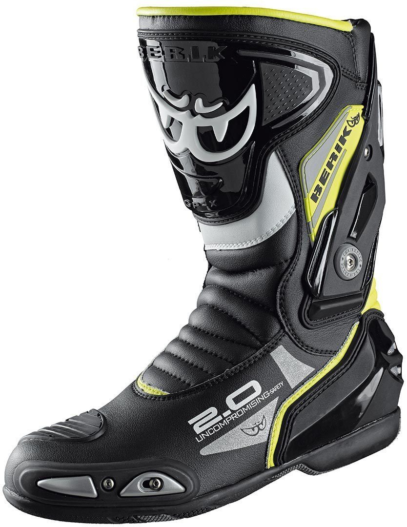 Berik Shaft Black/Yellow 2.0 Motorradstiefel Motorradstiefel