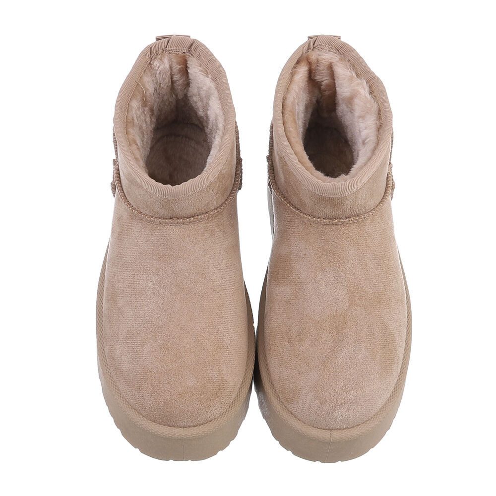 Ital-Design Kinder Snowboots Freizeit Stiefelette (87124569) Flach Stiefeletten in Hellbraun