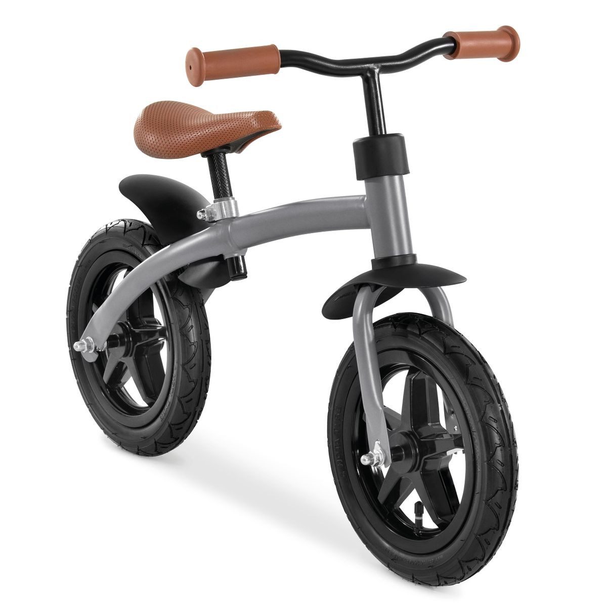 hauck TOYS FOR KIDS Laufrad E Z Rider 12 - Matt Grey 12 Zoll, Kinder Laufrad - von 2- 4 Jahren geeignet - höhenverstellbar
