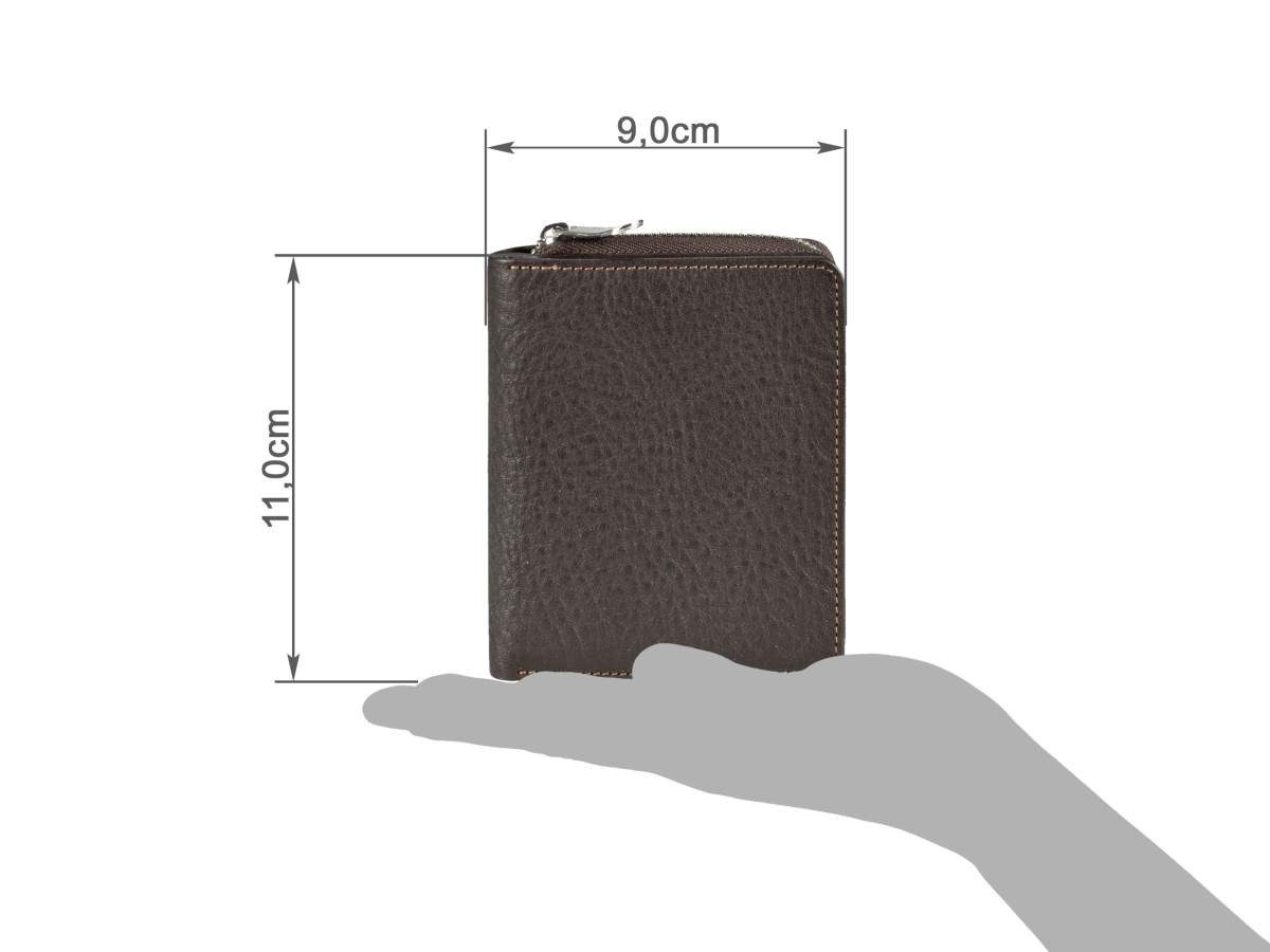 Sonnenleder Geldbörse Sinn Portemonnaie Herren Damen Leder 6 Kartenfächer sehr edel, Herrenbörse, Portemonnaie 9x11cm, 6 Kartenfächer, sehr edel