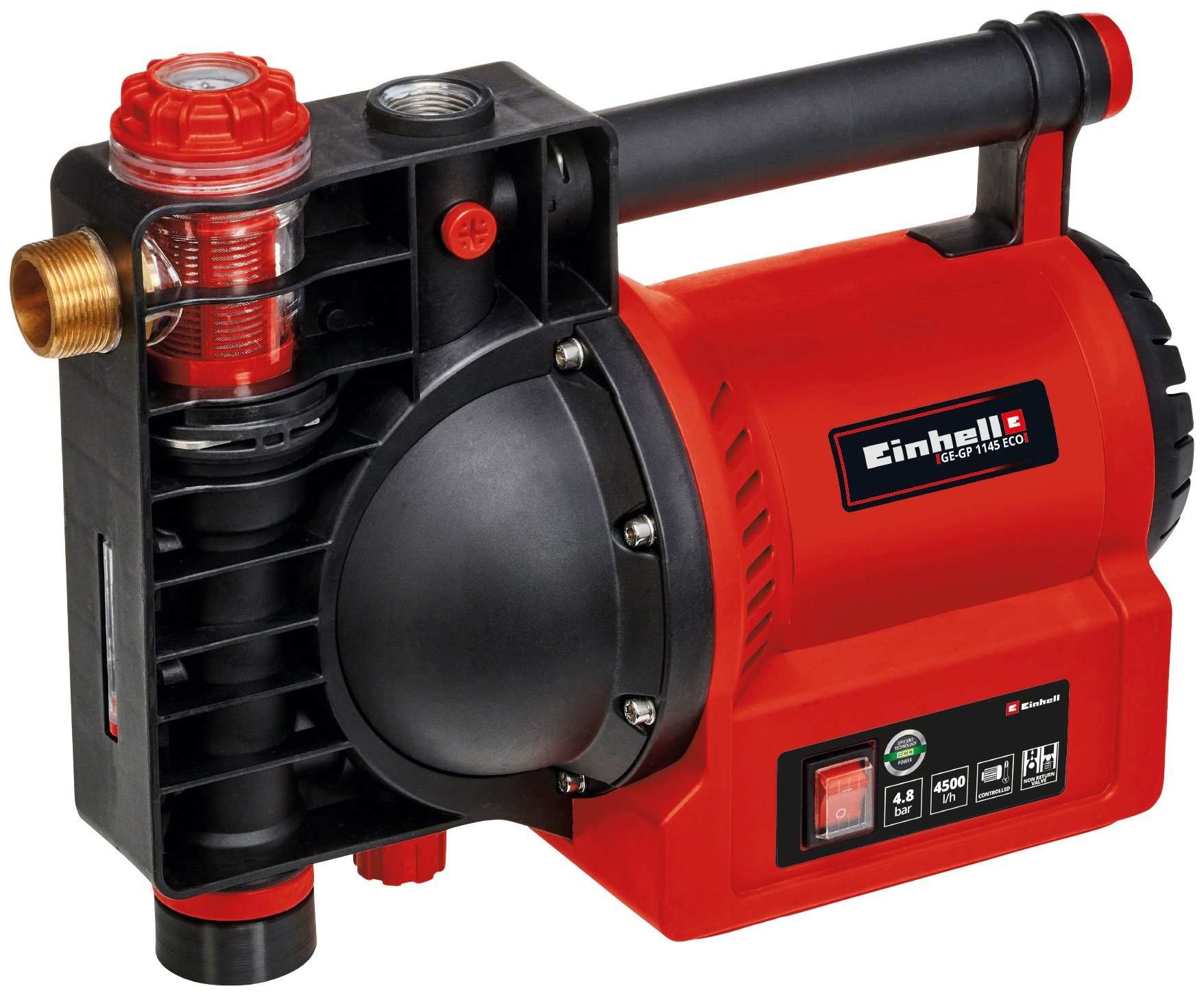 Einhell Gartenpumpe GE-GP 1145 ECO, 4500 l/h max. Fördermenge