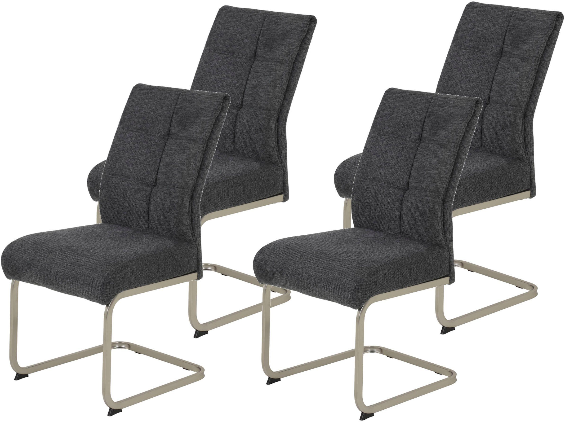 HELA Freischwinger Ines (Set, 4 St), bequeme Sitzbreite und Federkern Polst günstig online kaufen