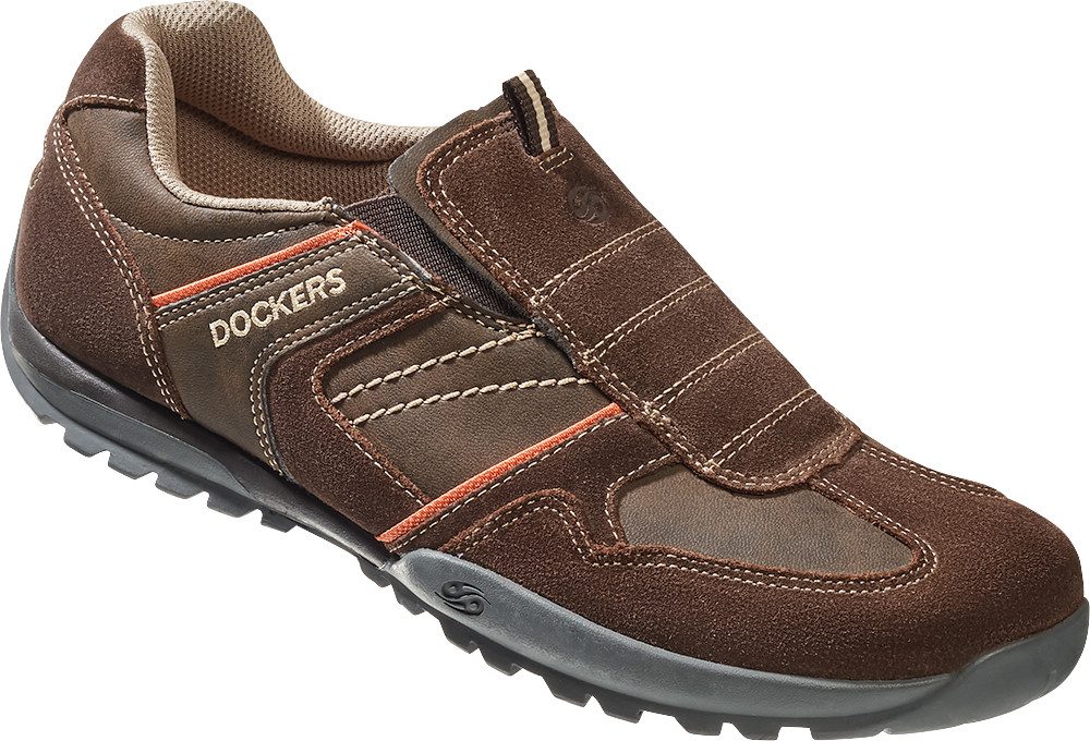 Dockers by Gerli Slipper gepolsterter Fersenbereich, aus echtem Leder