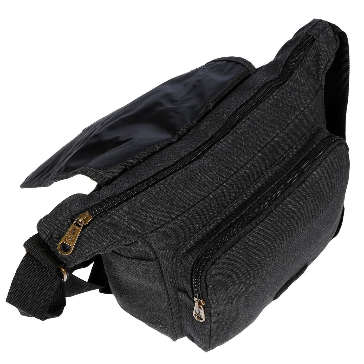 Christian Wippermann Umhängetasche Damen Tasche Schultertasche Umhängetasche aus Canvas (1 tlg), inversch. Farben – Bild 5 von 5