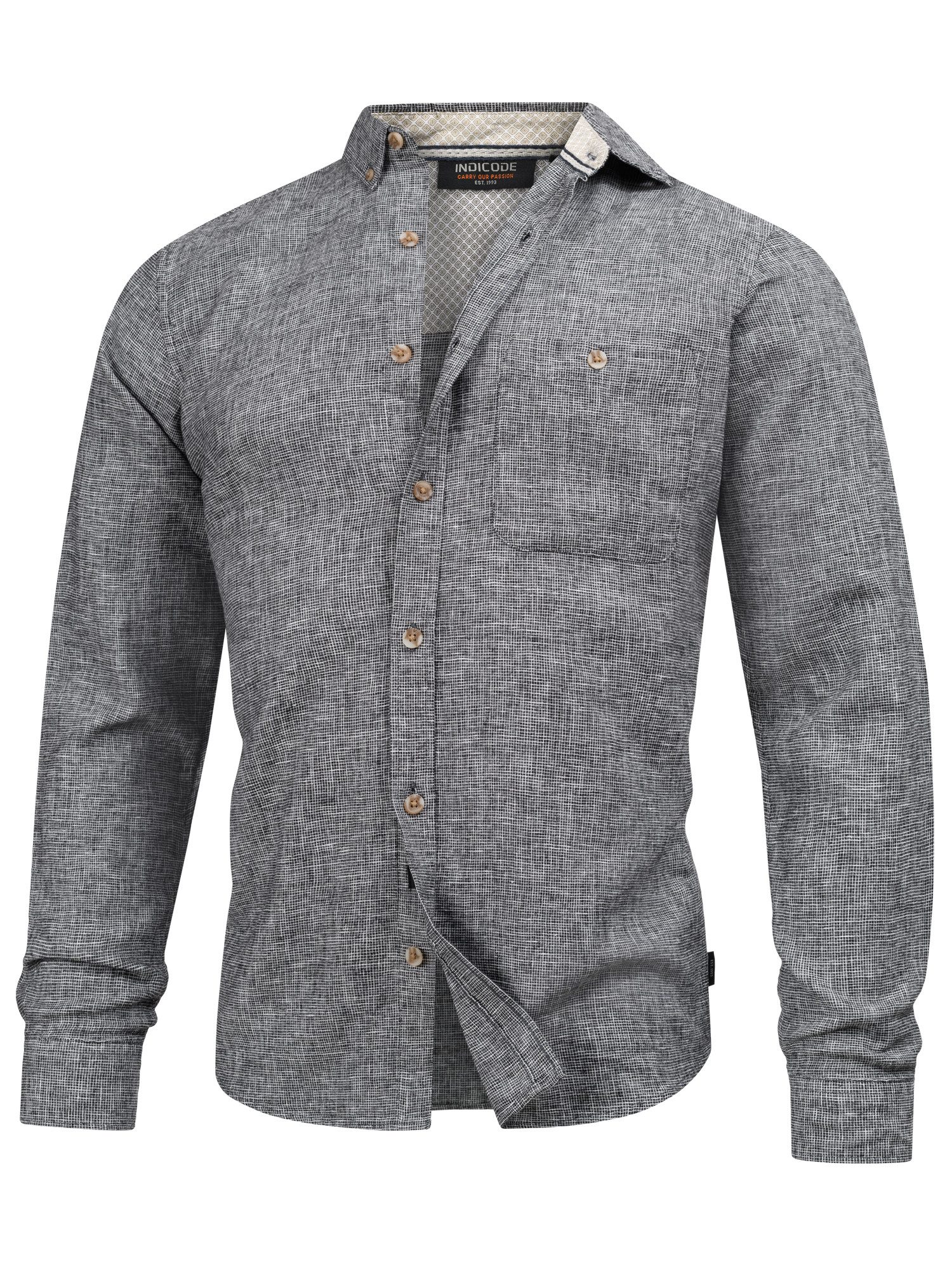 Indicode Langarmhemd Herren INNiell Herrenhemd Langarm günstig online kaufen