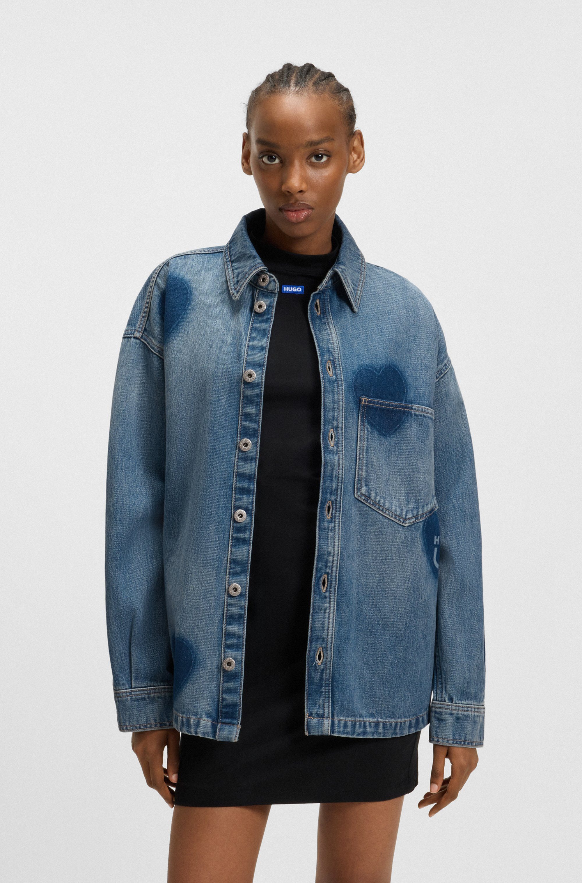 HUGO Blue Jeanshemd Garesa im Relaxed günstig online kaufen