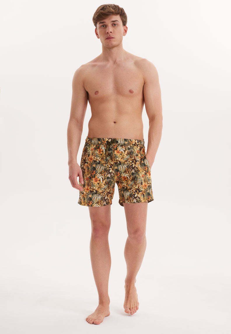 Yellow (1-St) AOP Badeshorts WESTMARK WMART LONDON