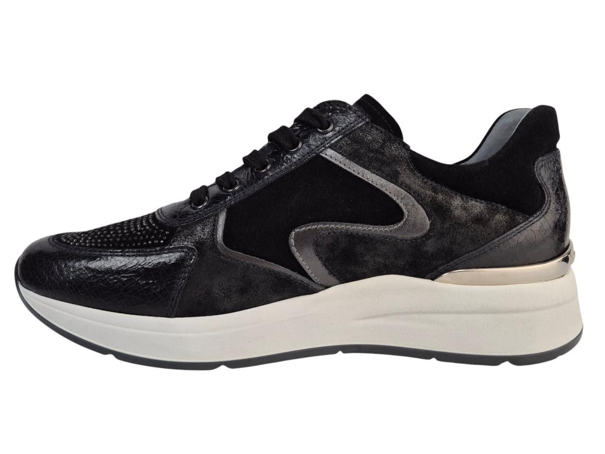 Nero Giardini schwarz Reißvers. Sneaker