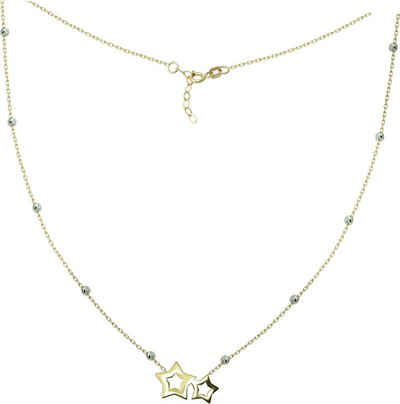 GoldDream Goldkette GoldDream Damen Halskette Sterne (Collier), Damen Colliers Halskette 44cm bis 46cm, 333 Gelbgold - 8 Karat (Sterne