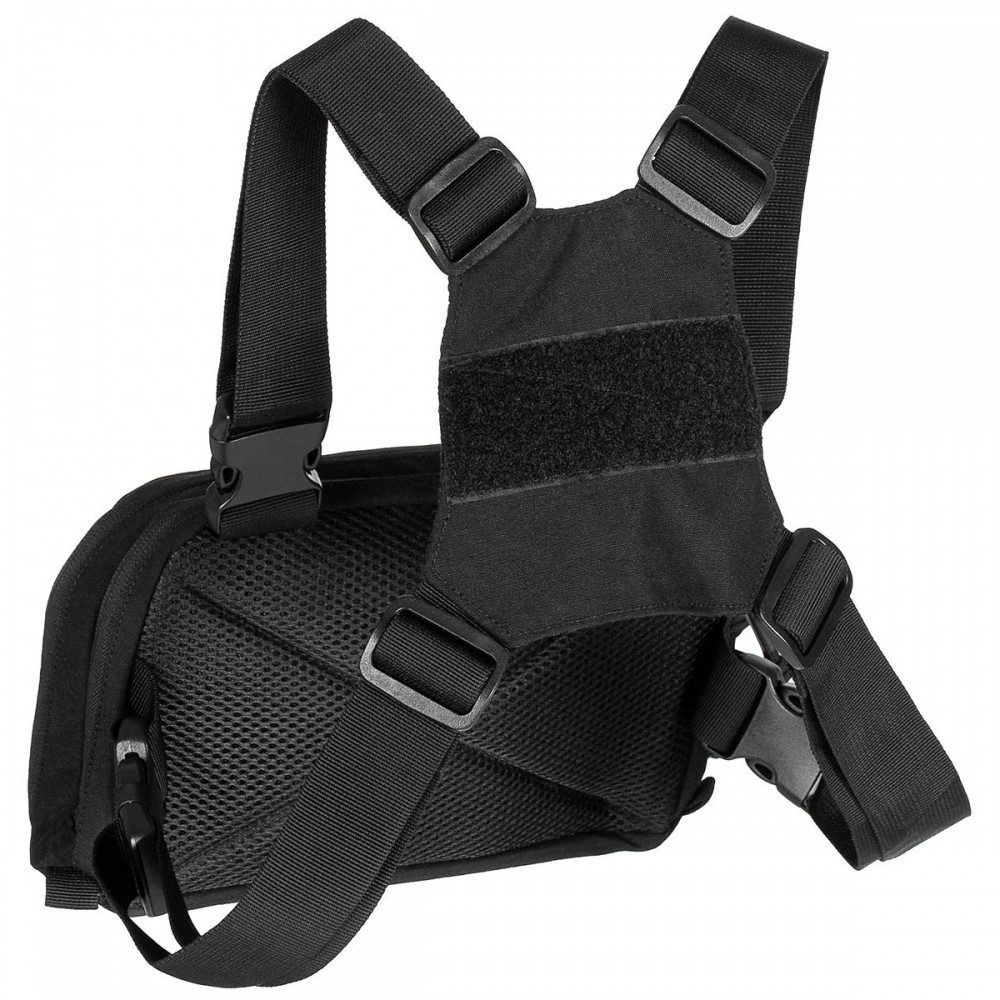 MFH Schultertasche Chest Pack, Recon, schwarz - Farbe: schwarz (Brusttasche mit Schultertragesystem)