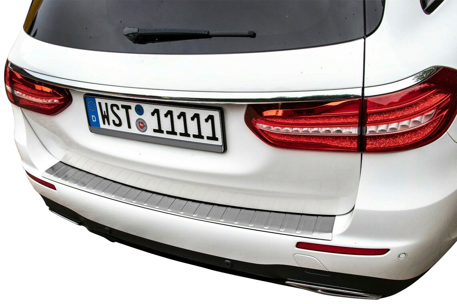 Zubehör RECAMBO Edelstahl gebürstet matt S213 ab MERCEDES E-KLASSE 2016, Ladekantenschutz, für T-MODELL,