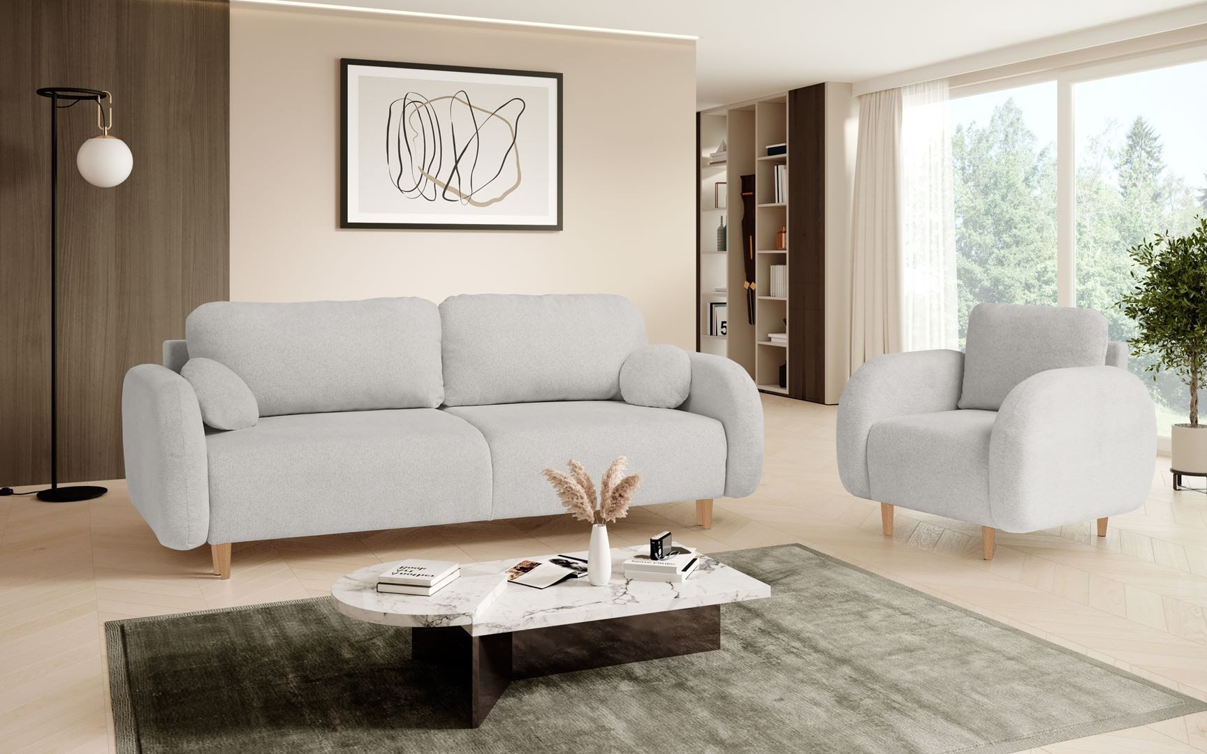 Beautysofa Sessel OPTIMO, Kunststoffbeine in schwarzer günstig online kaufen
