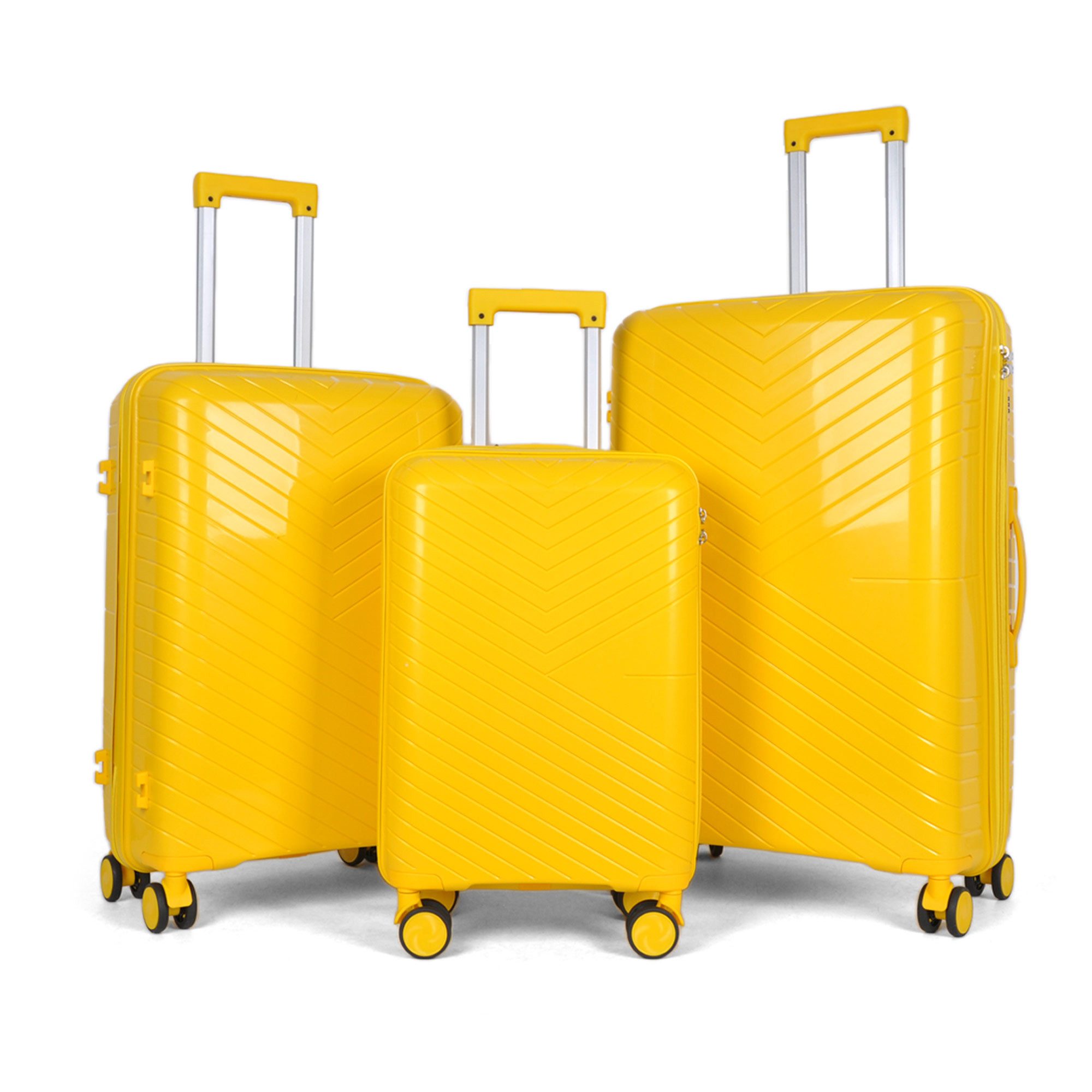 Barut Trolleyset Reisekoffer Set NOVA Yellow, (Set, 3 tlg., MS-19915)
