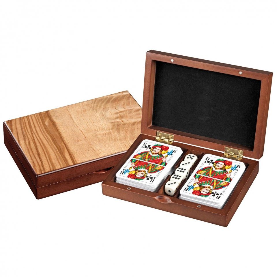 Philos Spiel, Kartenset Romme mit Würfel - Französisches Bild