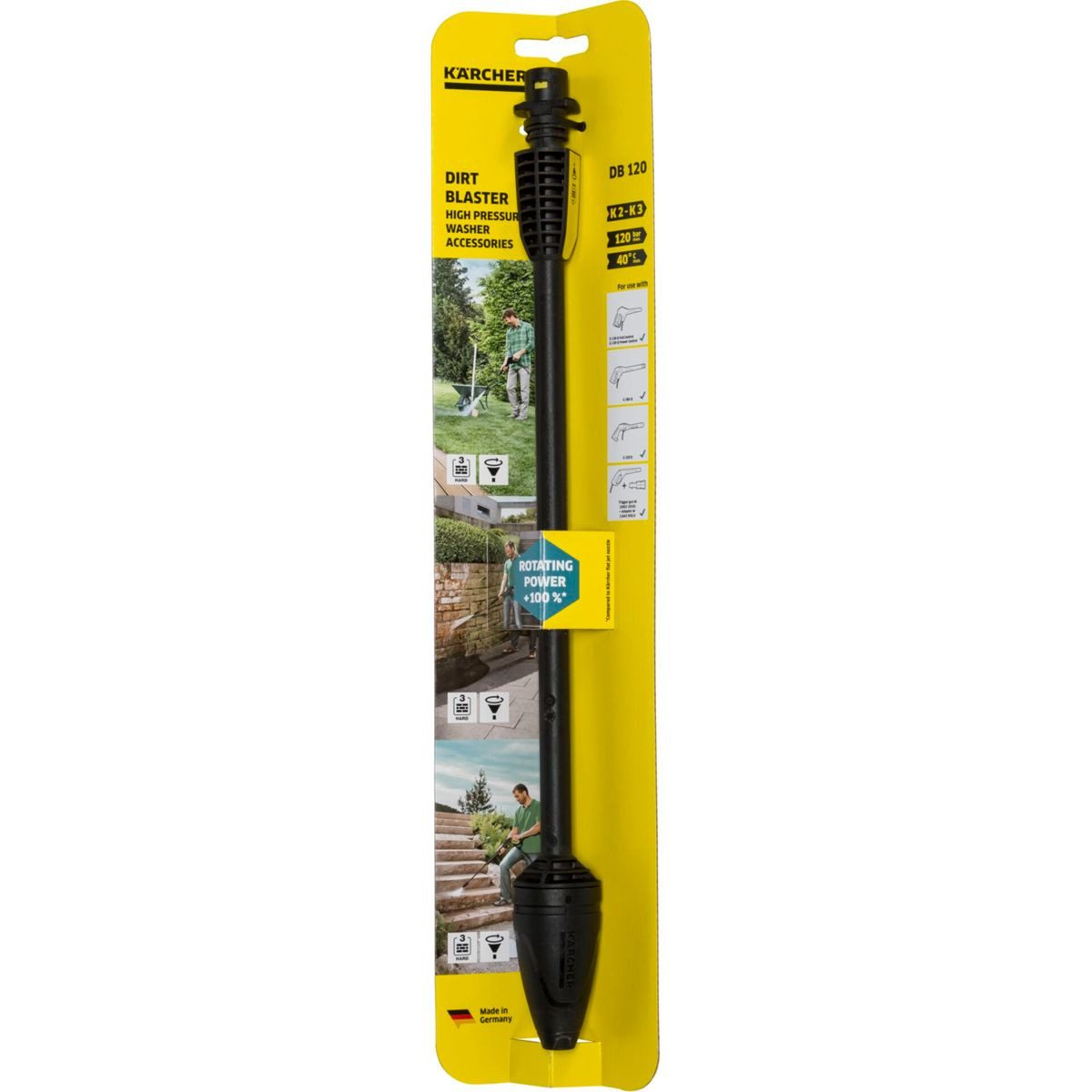 KÄRCHER Reinigungs-Set DB 120 Dreckfräser Full Control für K 2-K 3