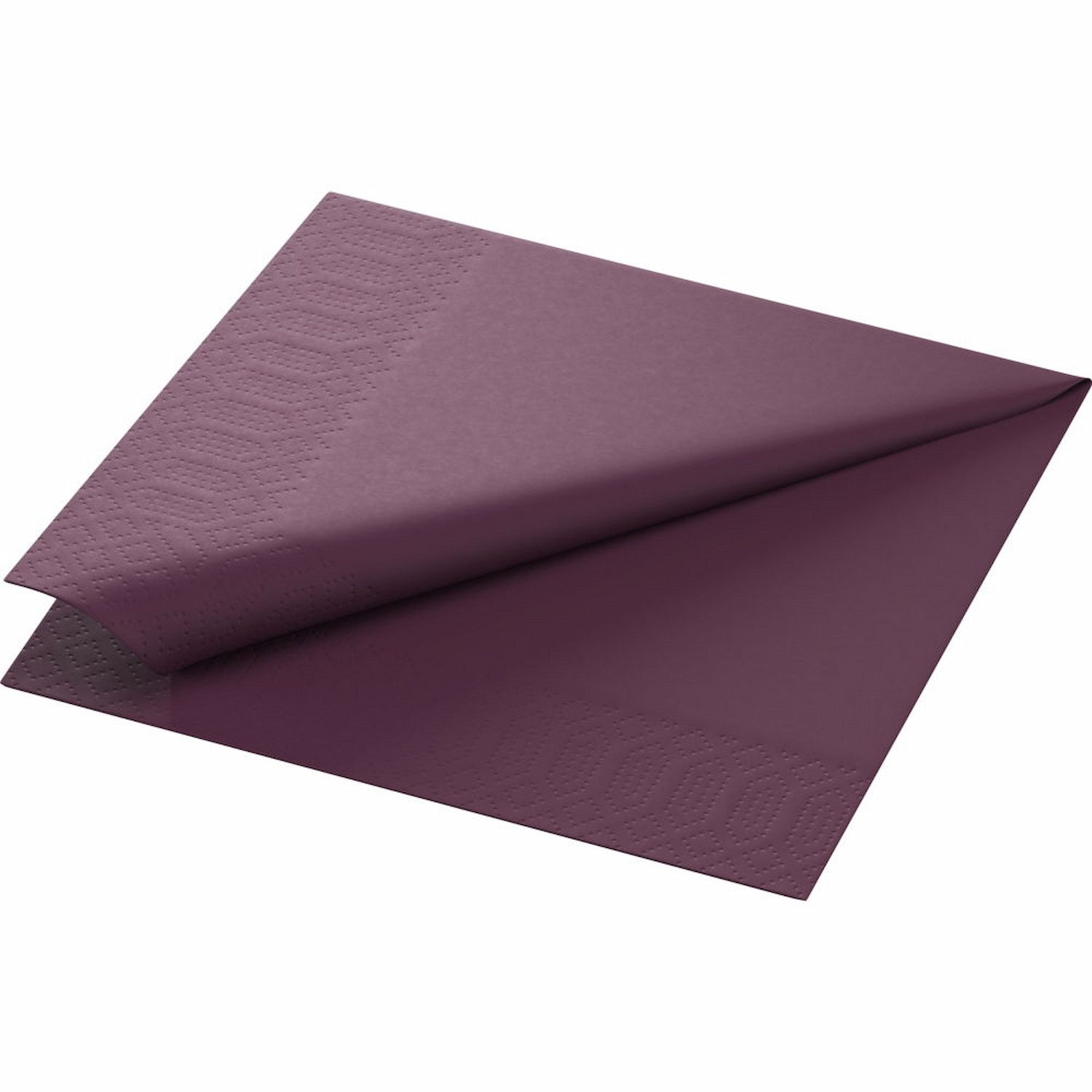 Duni Papierserviette 250 DUNI Servietten, plum, 3-lag., 33x33 cm, 1/4 Falz 165531