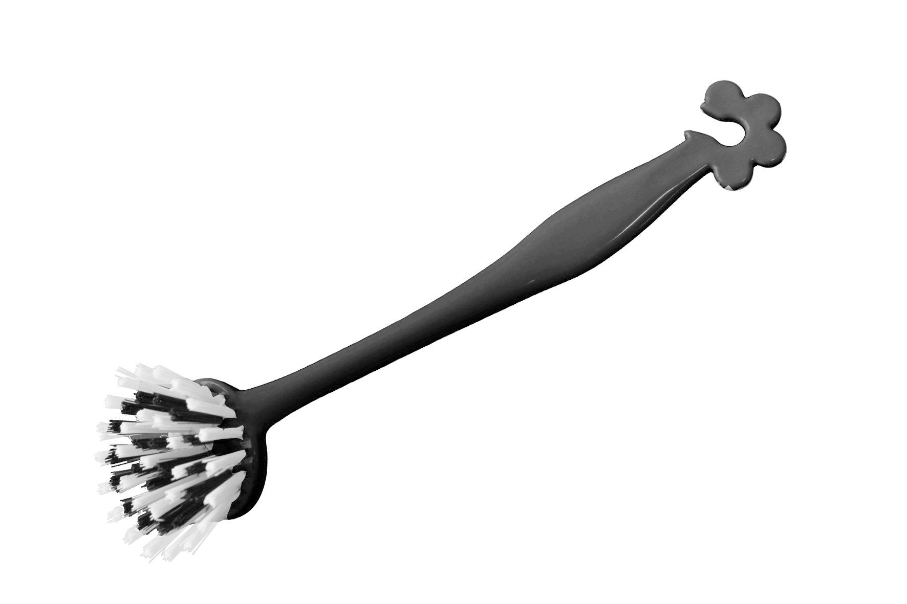 SHD Reinigungsbürste Spülbürsten Set Schwarz, 3 x runder & 3 x rechteckiger Bürstenkopf, (Spar-Set, 6-tlg)