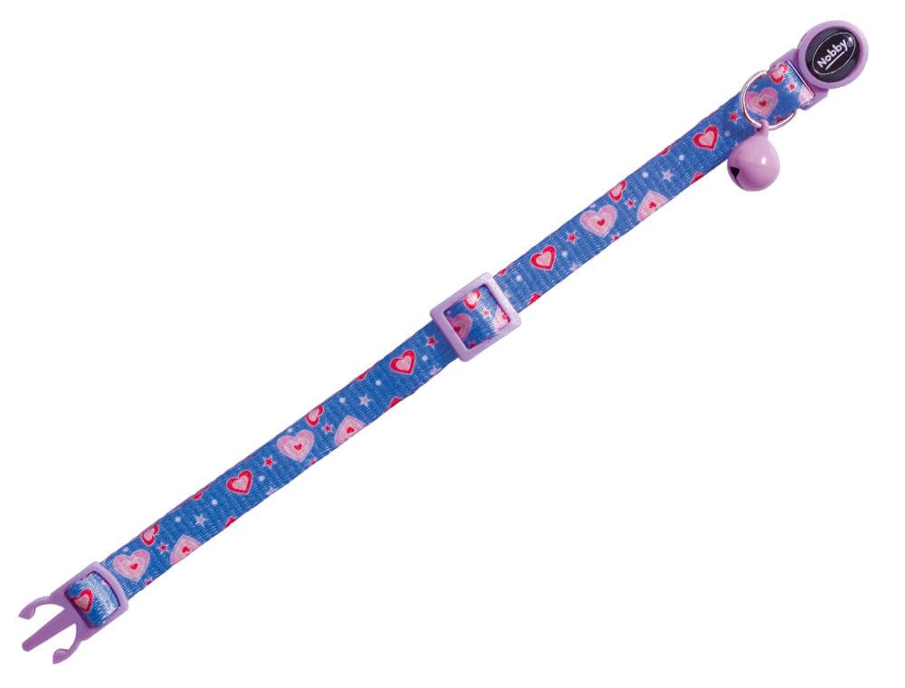 HURTTA Katzen-Halsband Katzenhalsband "Heart Light Blue"
