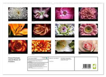 CALVENDO Wandkalender Floral Portraits Visual Music of Flowers (Premium-Calendar 2023 DIN A2 Landscape)