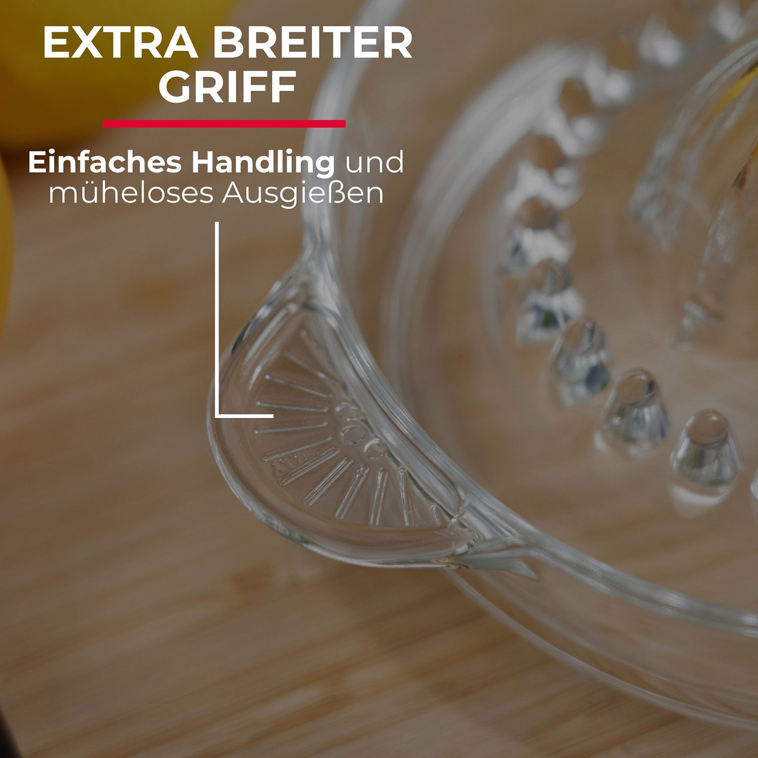 WESTMARK Zitruspresse Fassungsvermögen: 250 ml, Glas, Transparent – Bild 5 von 5