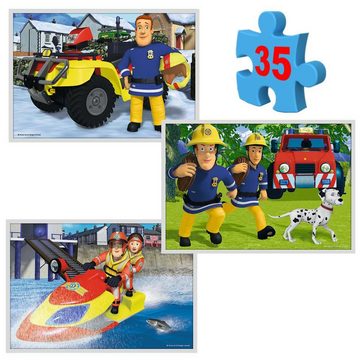Feuerwehrmann Sam Puzzle 10 in 1 Mega Puzzle Box Feuerwehrmann Sam 20, 35 und 48 Teile, 48 Puzzleteile