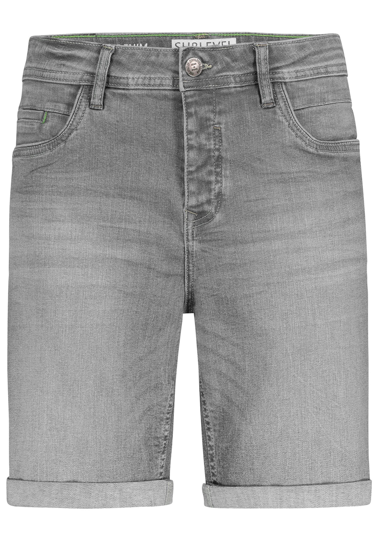 SUBLEVEL Jeansshorts im 5-Pocket-Style mit Aufschlag günstig online kaufen