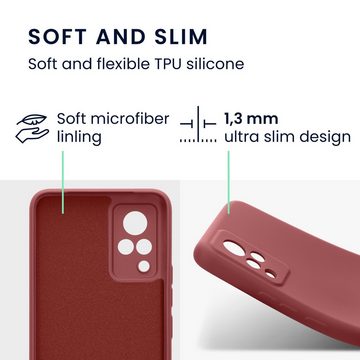 kwmobile Handyhülle Slim Case für Vivo V21 5G, Hülle Silikon Handy - Handyhülle gummiert