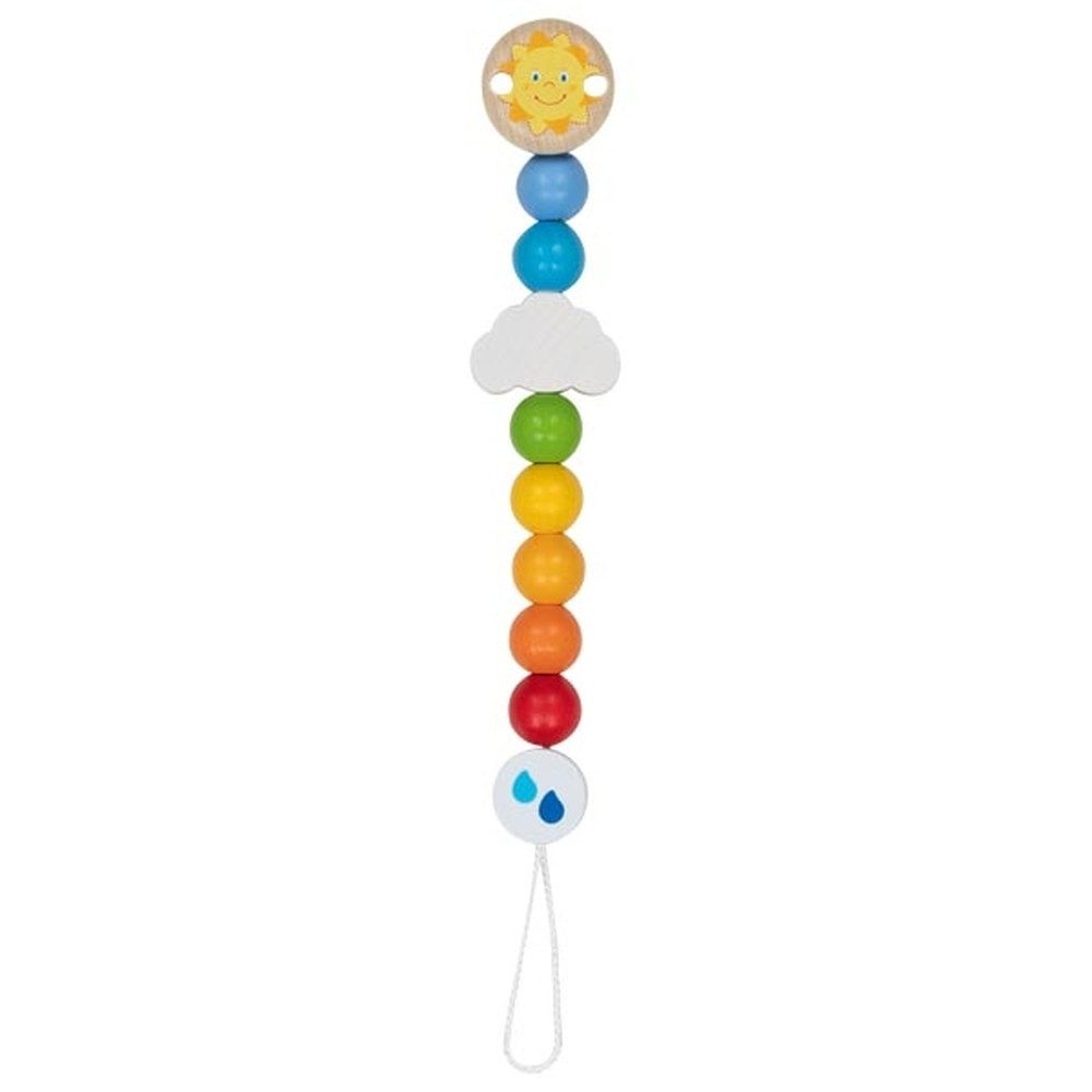 goki Schnullerbefestigung GOKI Schnullerkette Regenbogen