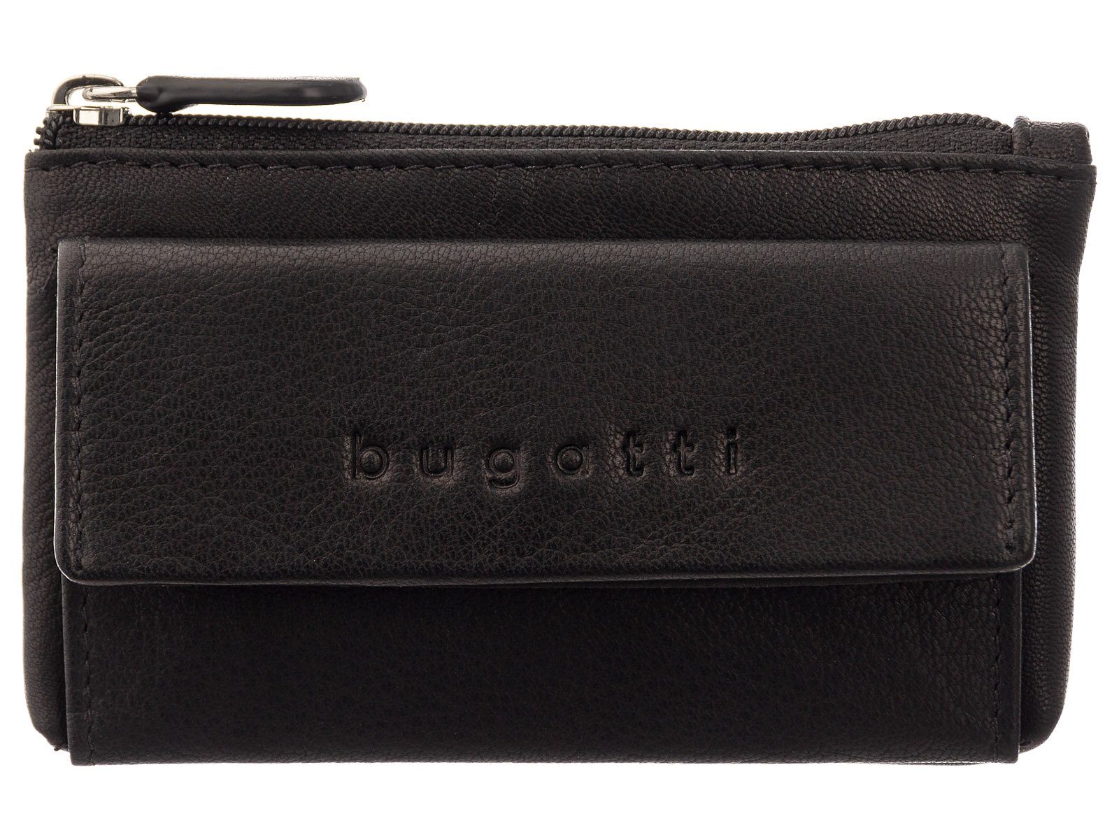 bugatti Schlüsselanhänger ALDO Schlüsseletui 49113101 Key case square schwarz (1-tlg), eckig