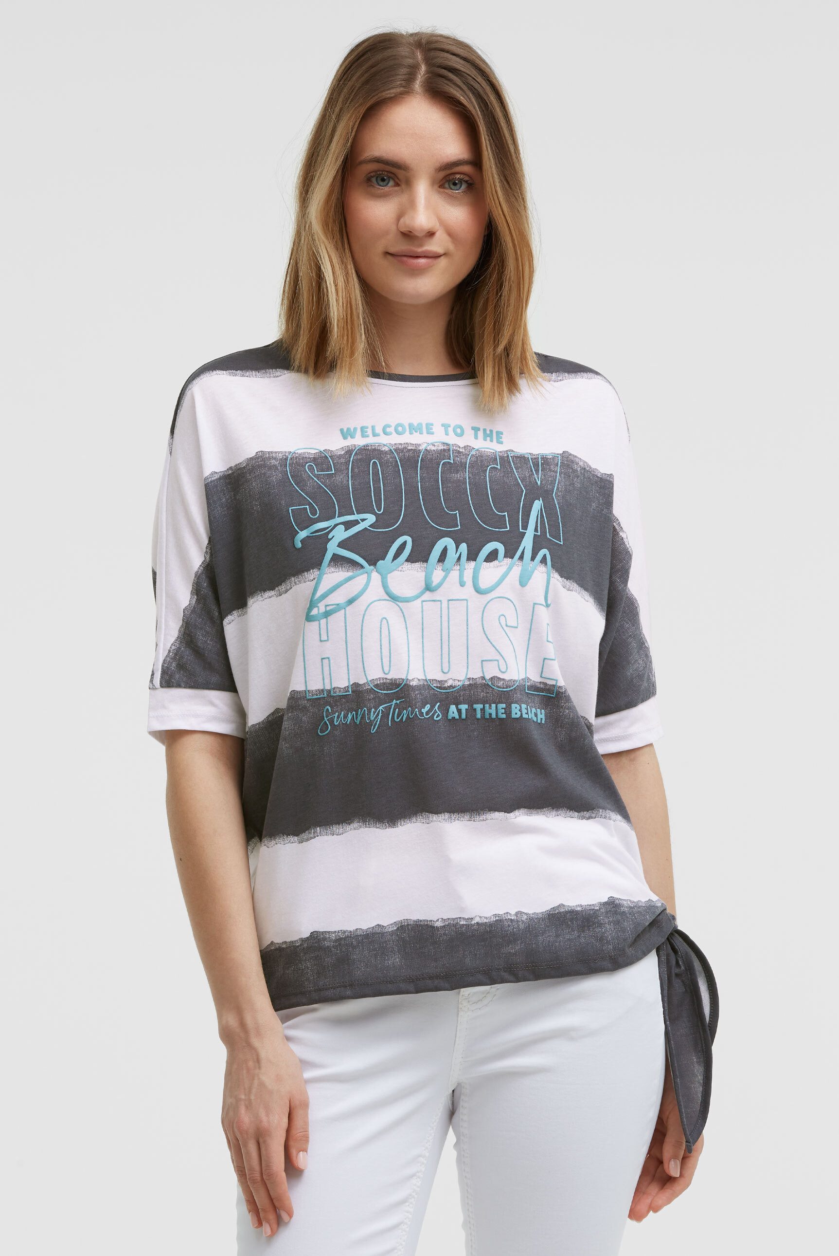 SOCCX Rundhalsshirt mit Baumwolle