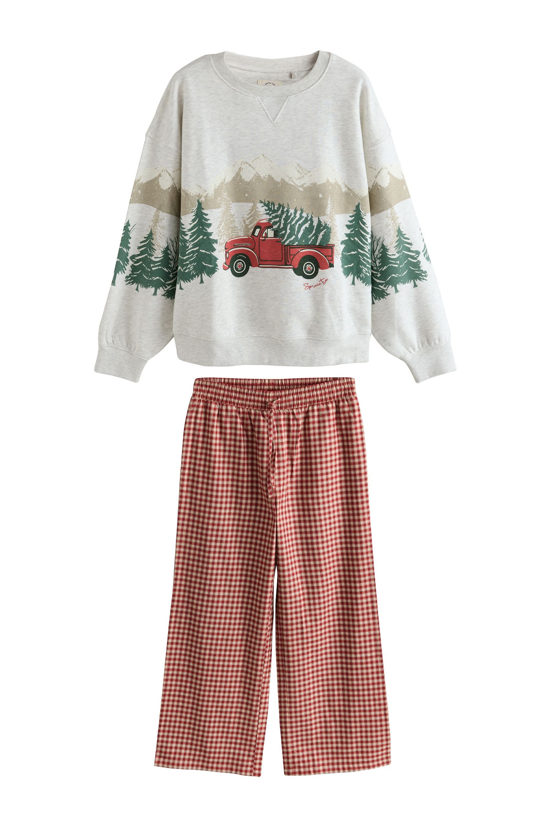 Next Pyjama Familien-Schlafanzug aus Flanell, Kurzgröße (2 tlg) günstig online kaufen