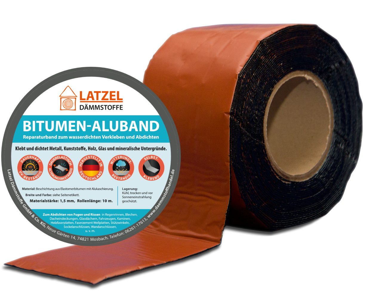 Dichtband Bitumen Aluband Dichtband 150 mm