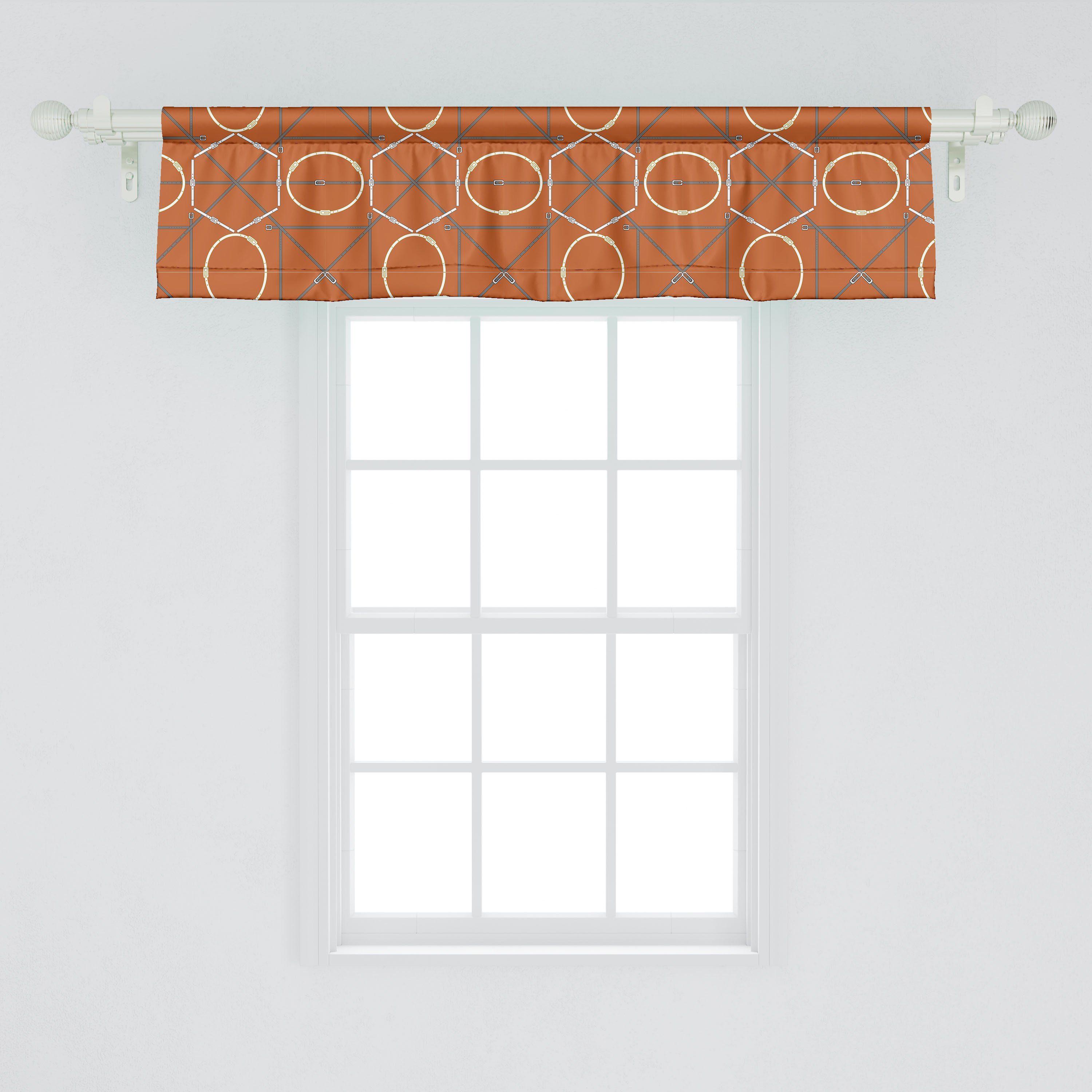 Mode Abstrakt Volant Kunst Scheibengardine Dekor für mit Vorhang Schlafzimmer Manly Abakuhaus, Stangentasche, Microfaser, Küche Gürtel