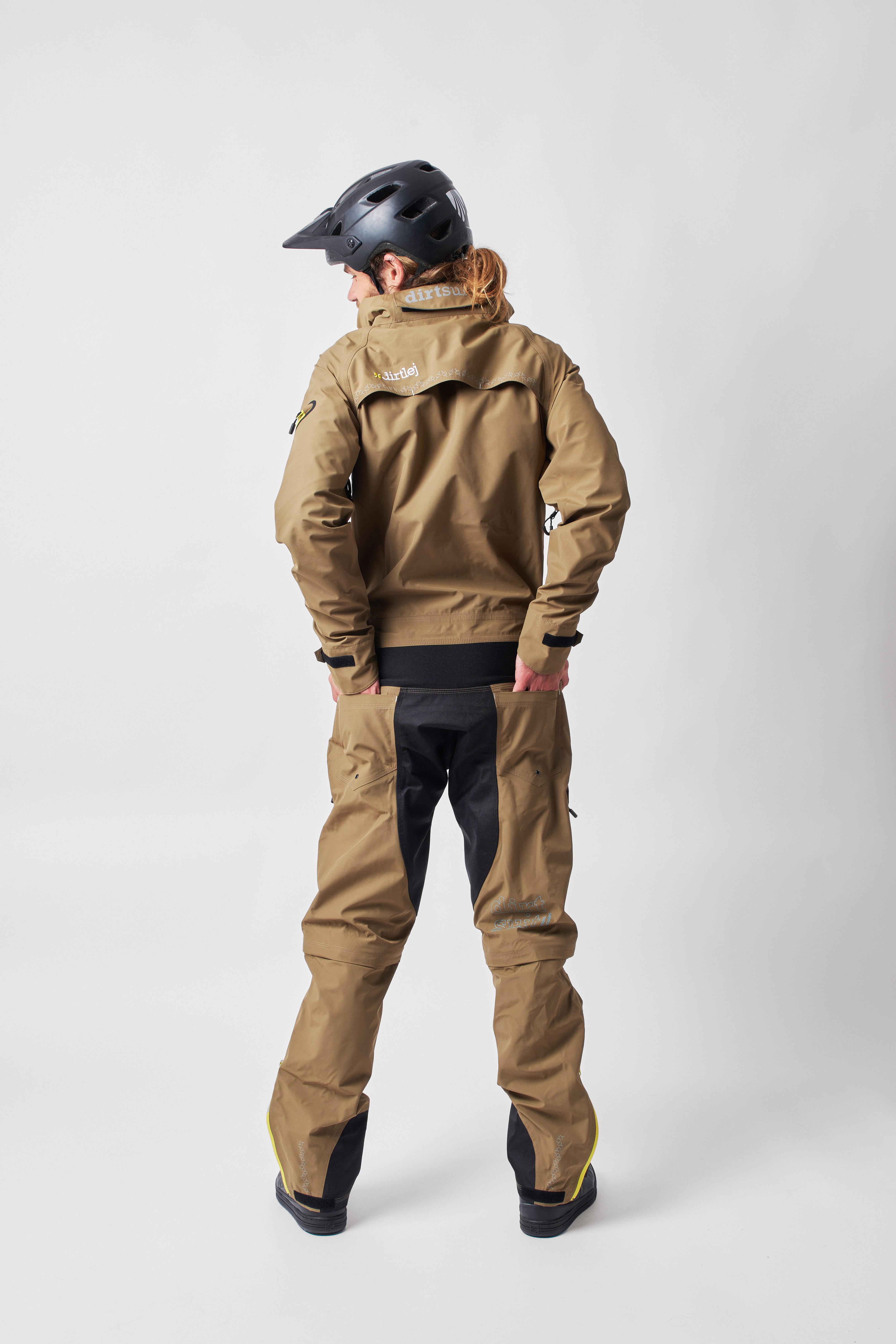 Dirtlej Regenoverall dirtsuit core edition sand/yellow abnehmbare Beine