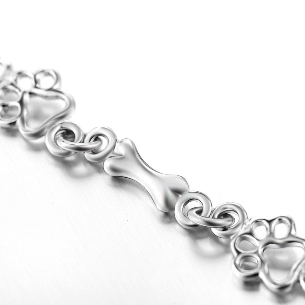 Schmuck-Elfe Silberarmband Tierfreunde Pfote & Knochen, günstig online kaufen