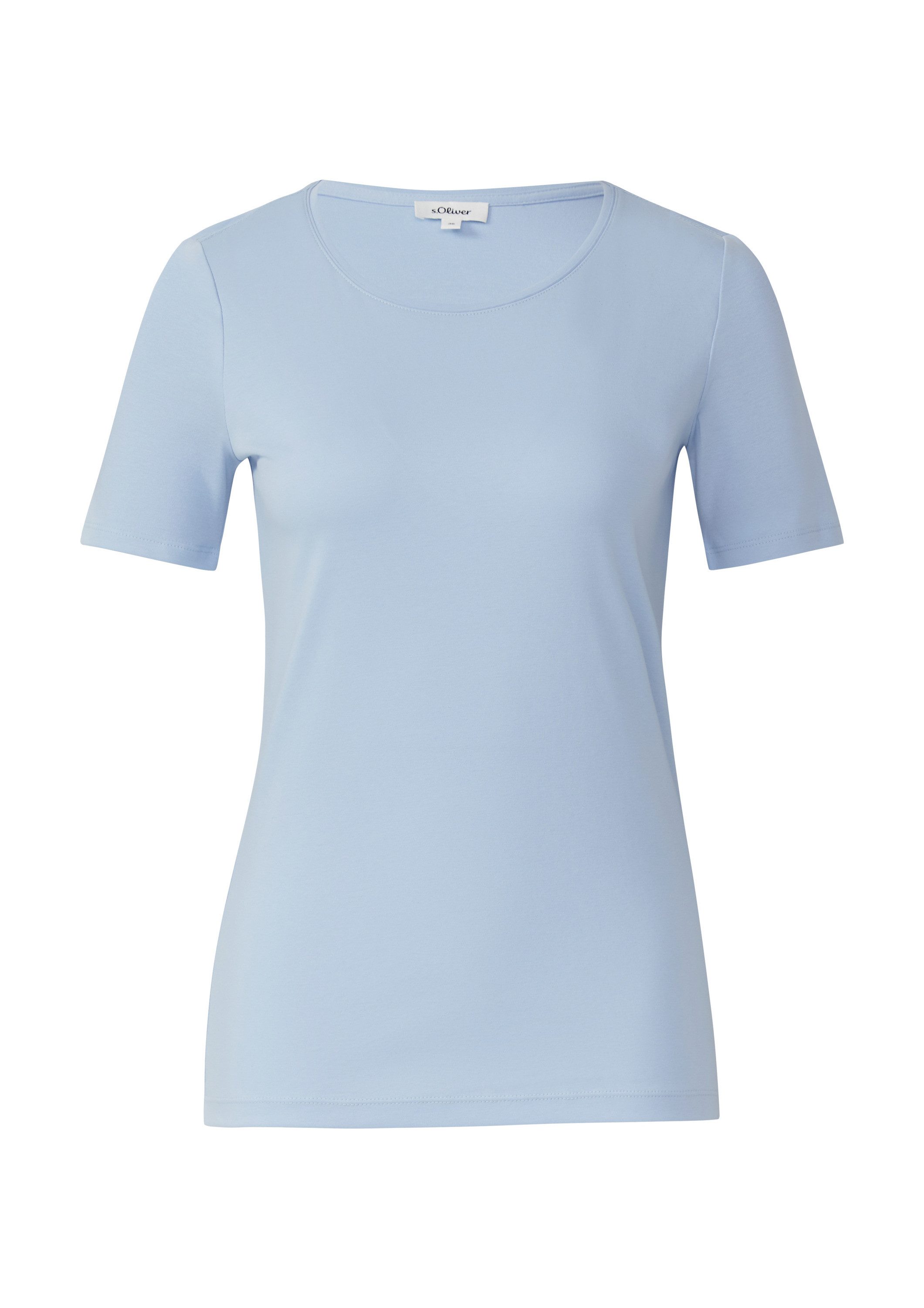 s.Oliver Kurzarmshirt T-Shirt T-Shirt aus Interlockjersey günstig online kaufen