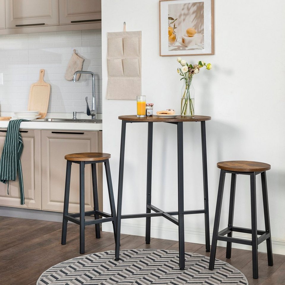 VASAGLE Stehtisch »LBT20X«, Stehtisch, Bartisch, Schreibtisch, runder Küchentisch, Ø 20 x 20 cm, Wohnzimmer, Küche, einfacher Aufbau, stabil, VASAGLE Stehtisch »LBT20X«, Stehtisch, Bartisch, Schreibtisch, runder Küchentisch, Ø 20 x 20 cm, Wohnzimmer, Küche, einfacher Aufbau, stabil,