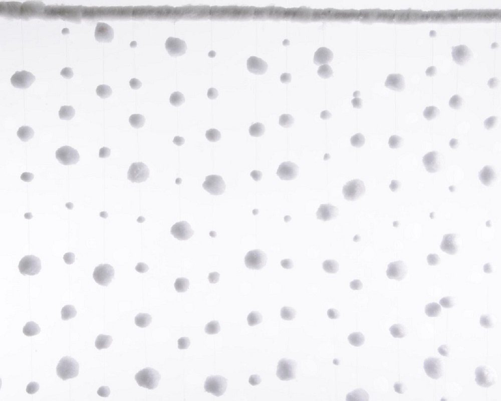 Kaemingk Dekohänger Schneeballvorhang 90 x 200 x 3 cm weiß