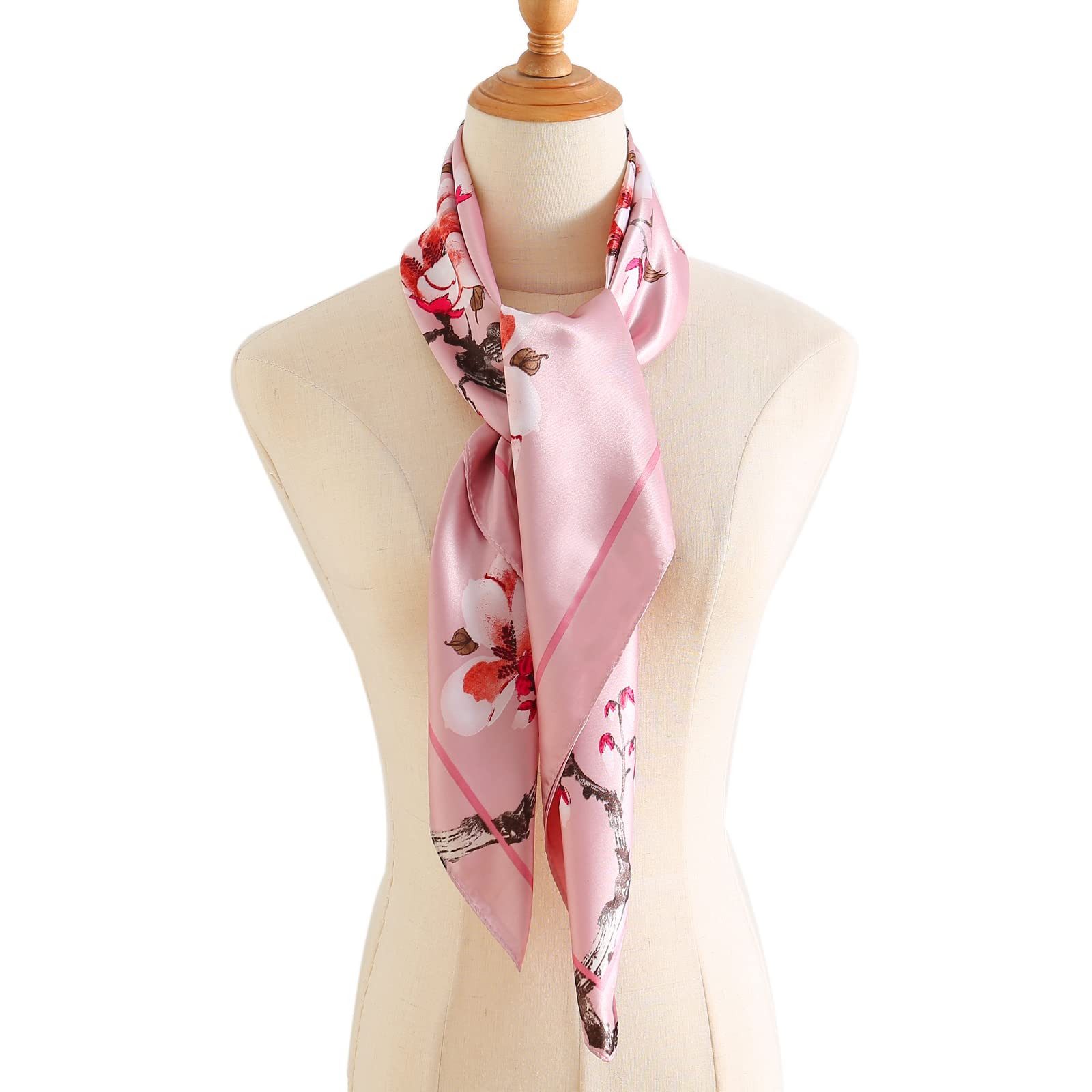 Zaewry Halstuch 90x90cm Quadratische Schals für Damen, (1-St), Mode Kopftuch Bandanas Haartuch Halstuch Haarschmuck