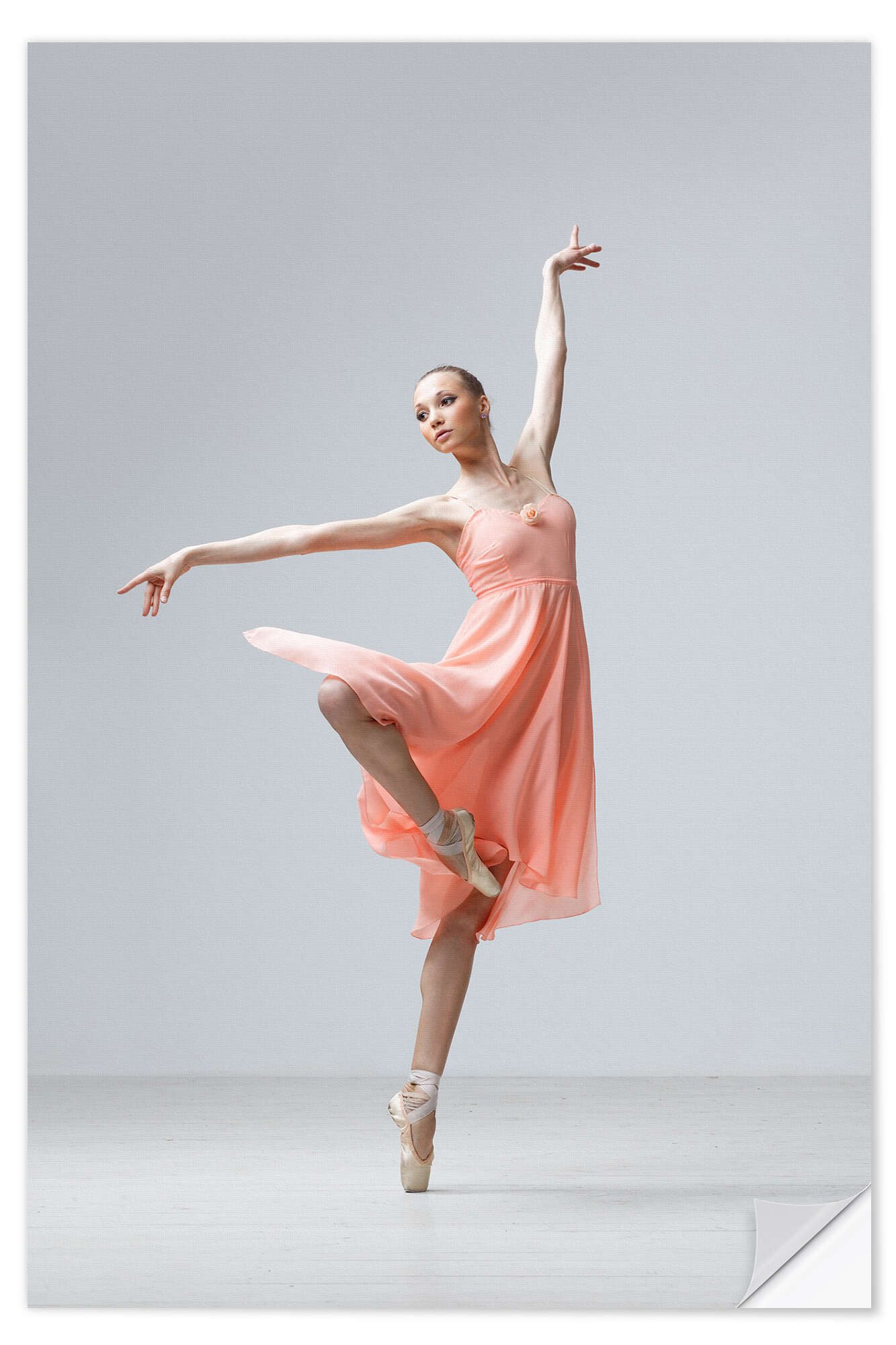 Posterlounge Wandfolie Editors Choice, Ballerina in Apricot, Fotografie