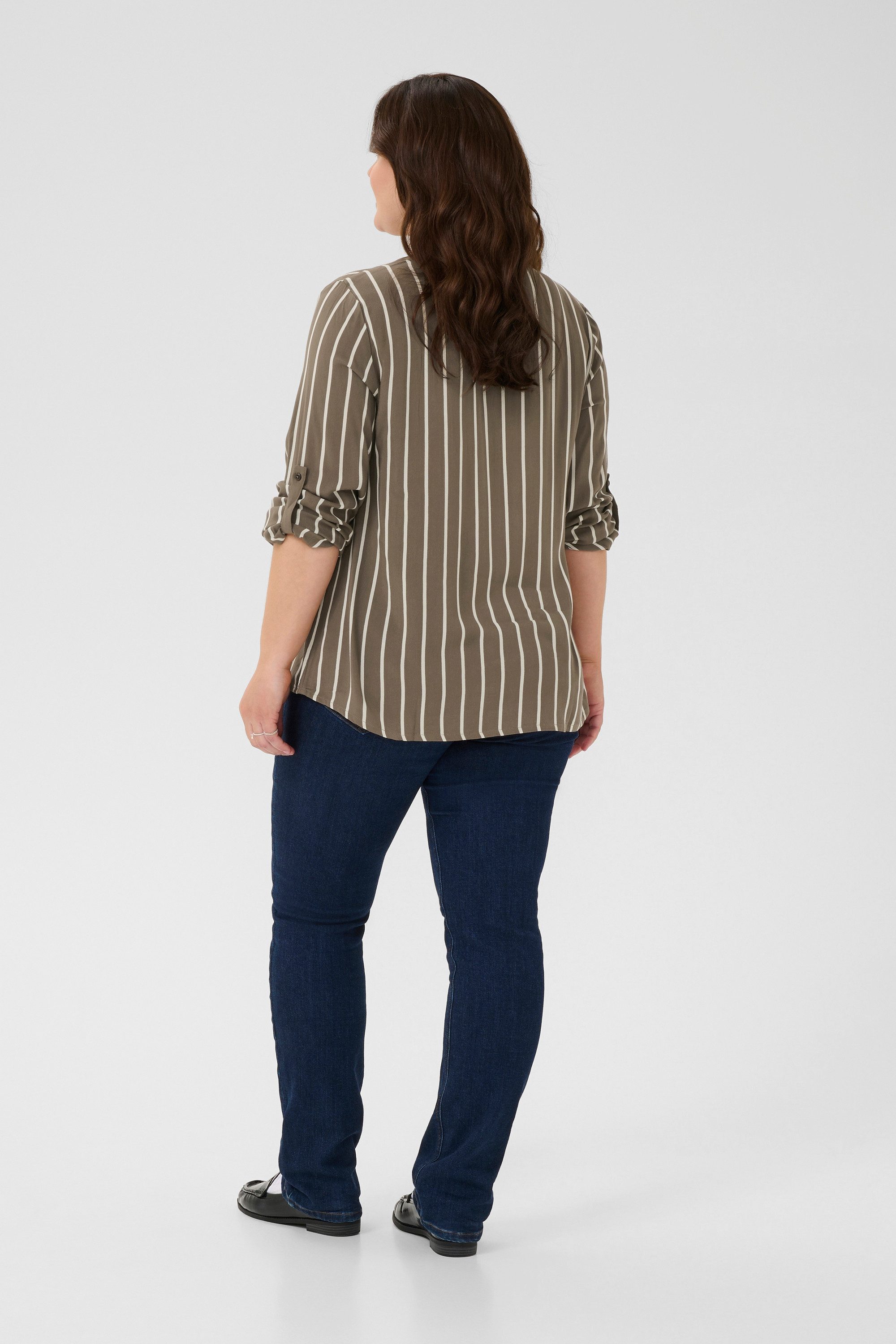 KAFFE Curve Langarmbluse Langarm-Bluse KCsida Große günstig online kaufen