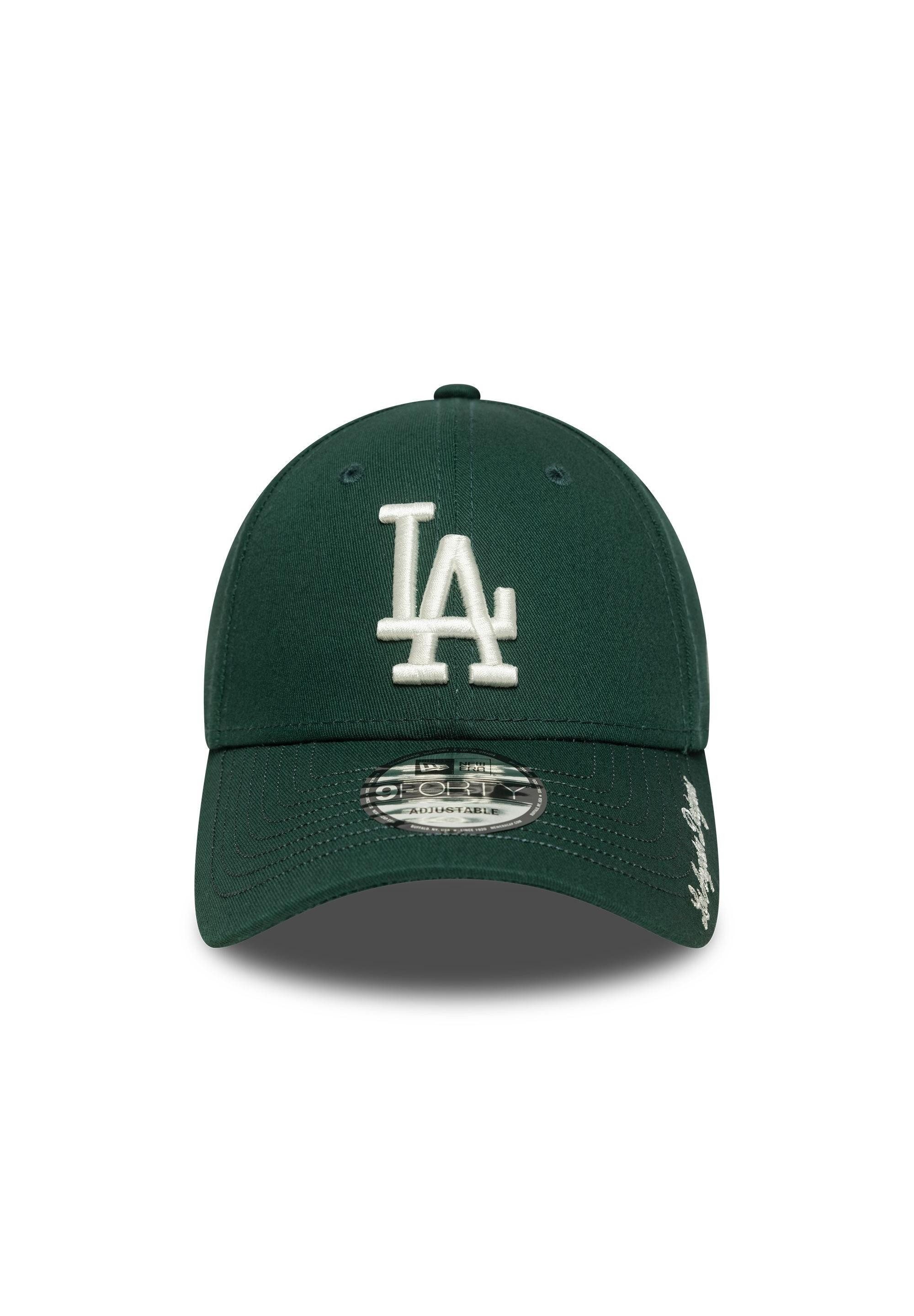 New Era Baseball Cap Los Angeles Dodgers MLB New Era Visor Script 9Forty Cap Dunkelgrün (1-St)