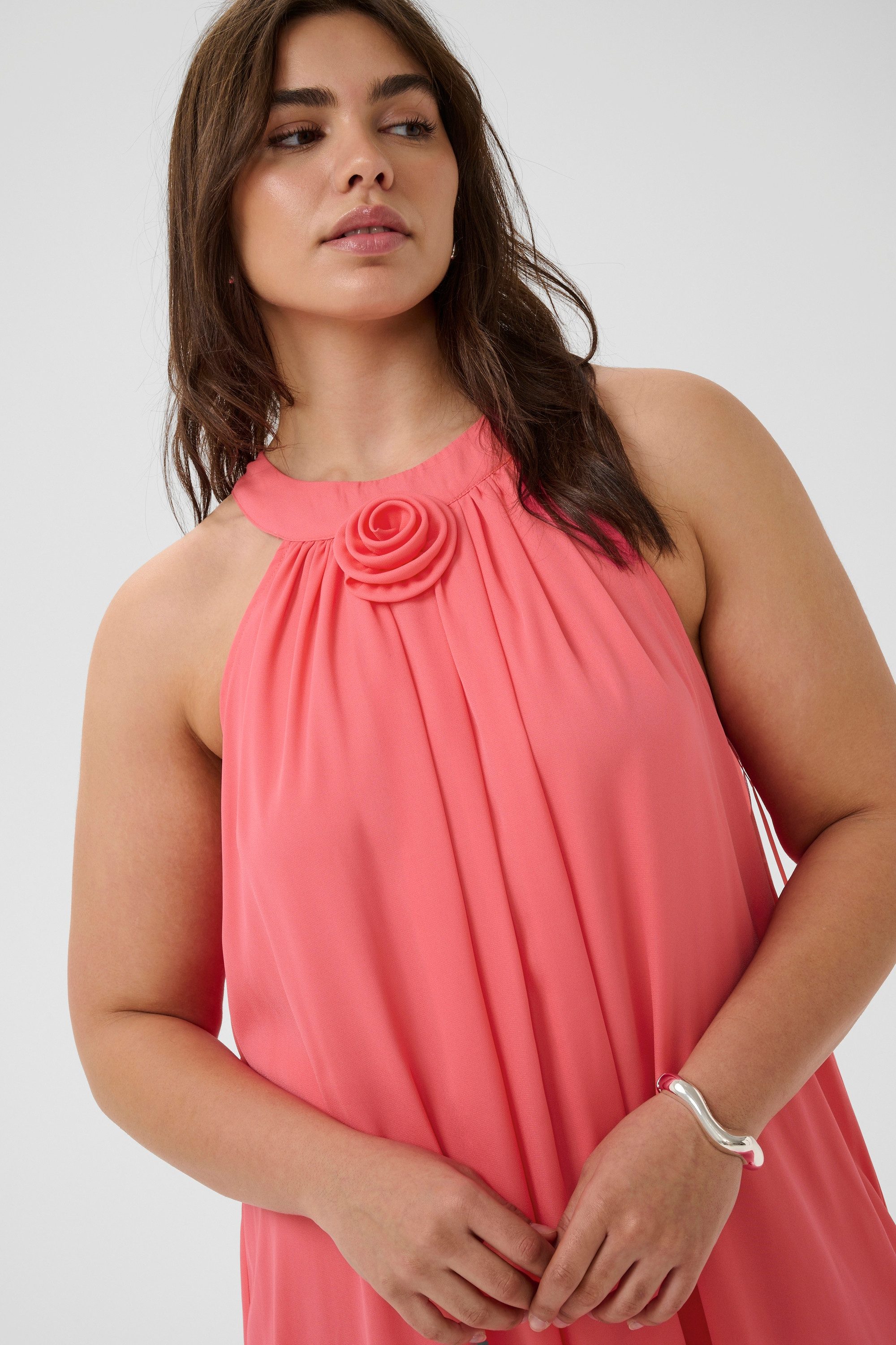 KAFFE Curve Blusenkleid Kleid KClory Große Größen – Bild 4 von 5