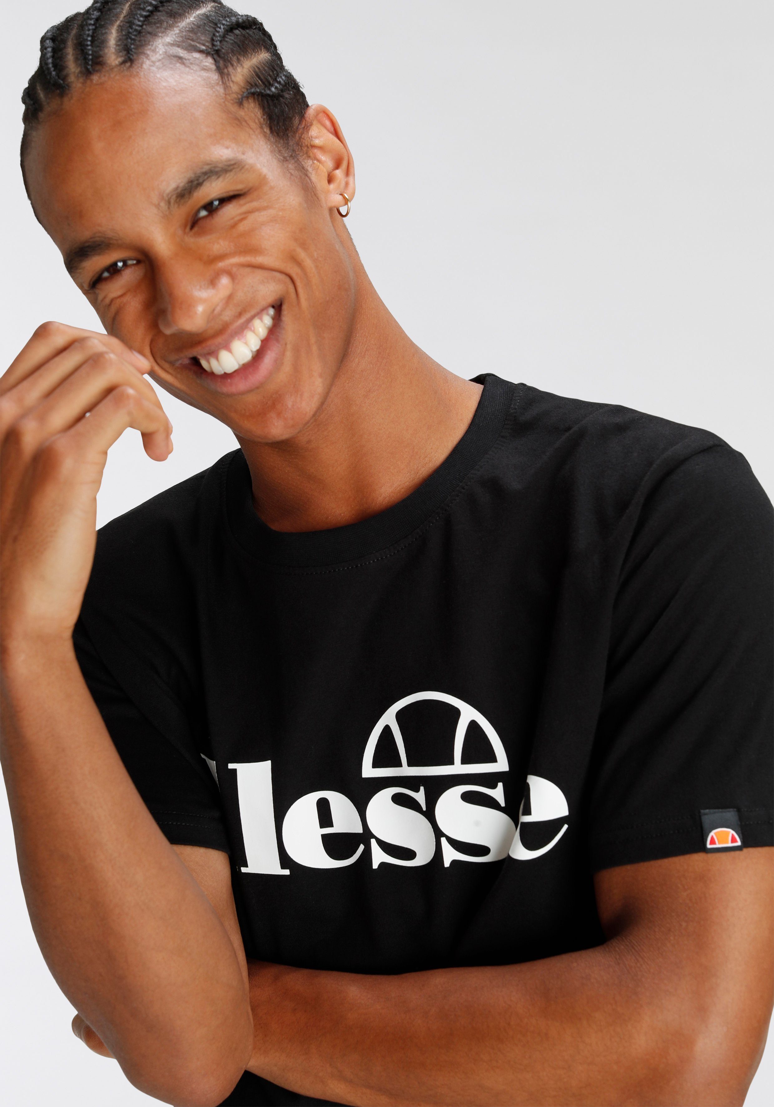 Ellesse T-Shirt FUENTI SET (Packung, 2-tlg) schwarz